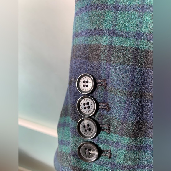 Talbots Plus Petite Plaid Blackwatch Wool Blend Blazer 14WP NWT - Picture 3 of 6